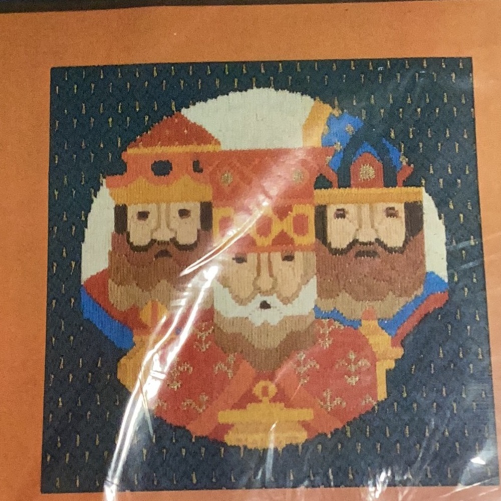 #574 Paragon Needlecraft "The Three Kings" Long Stitch Needle Point Kit- NWT